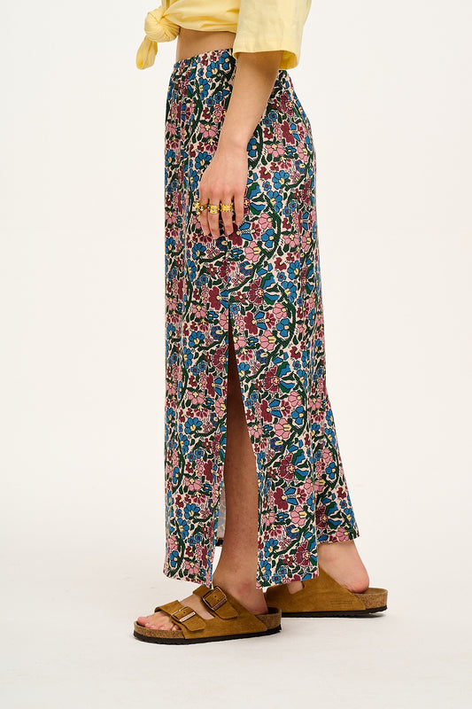 Avril Skirt: RECYCLED POLYESTER - Flora