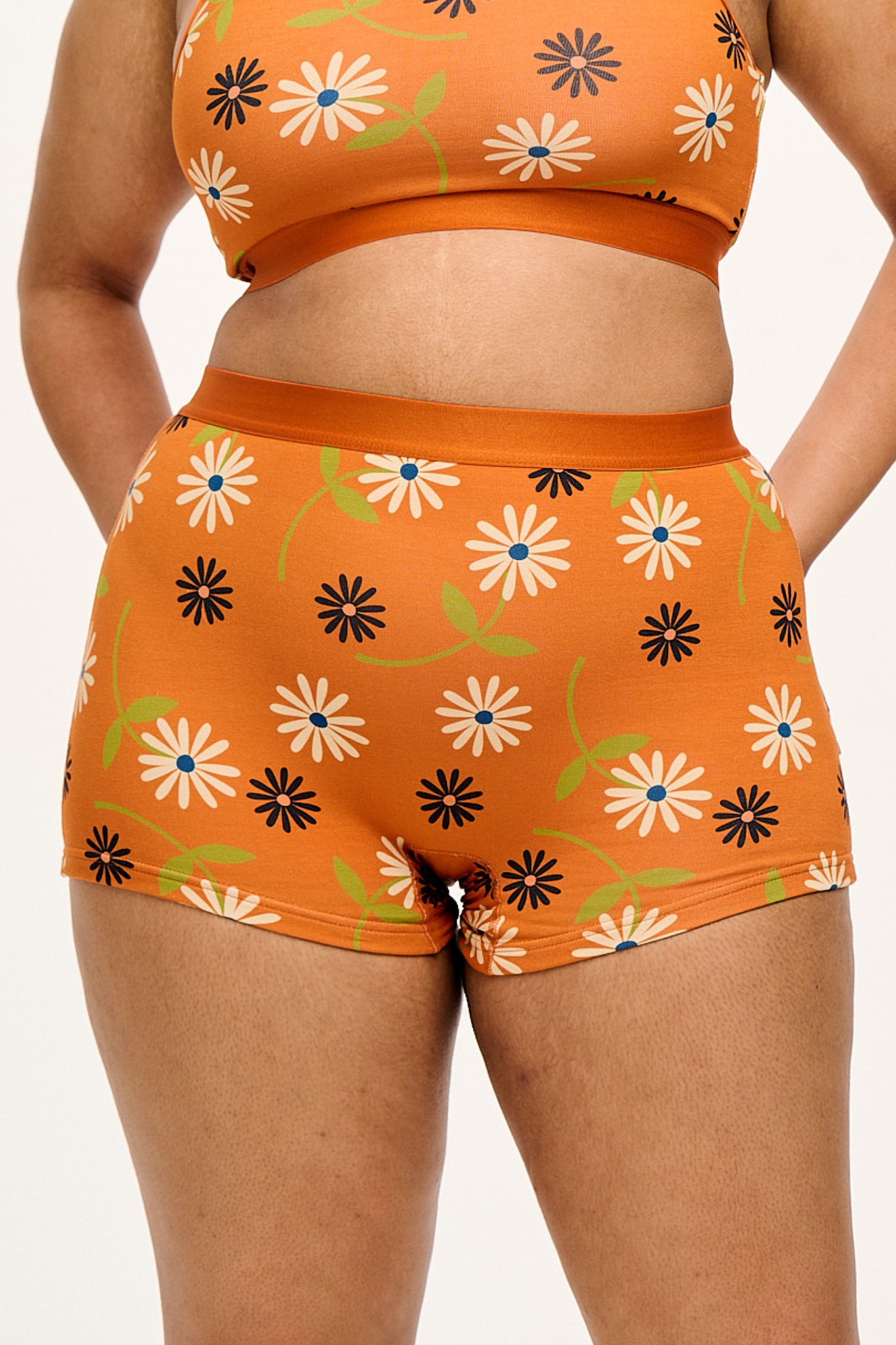 Joey Cotton Bamboo Boxer Shorts In Veronica Print Lucy Yak joey-cotton-bamboo-boxer-shorts-in-veronica-print-lucy-yak