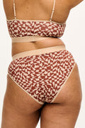 Cora Bikini Pant: ORGANIC COTTON & BAMBOO MIX - Amara Grid