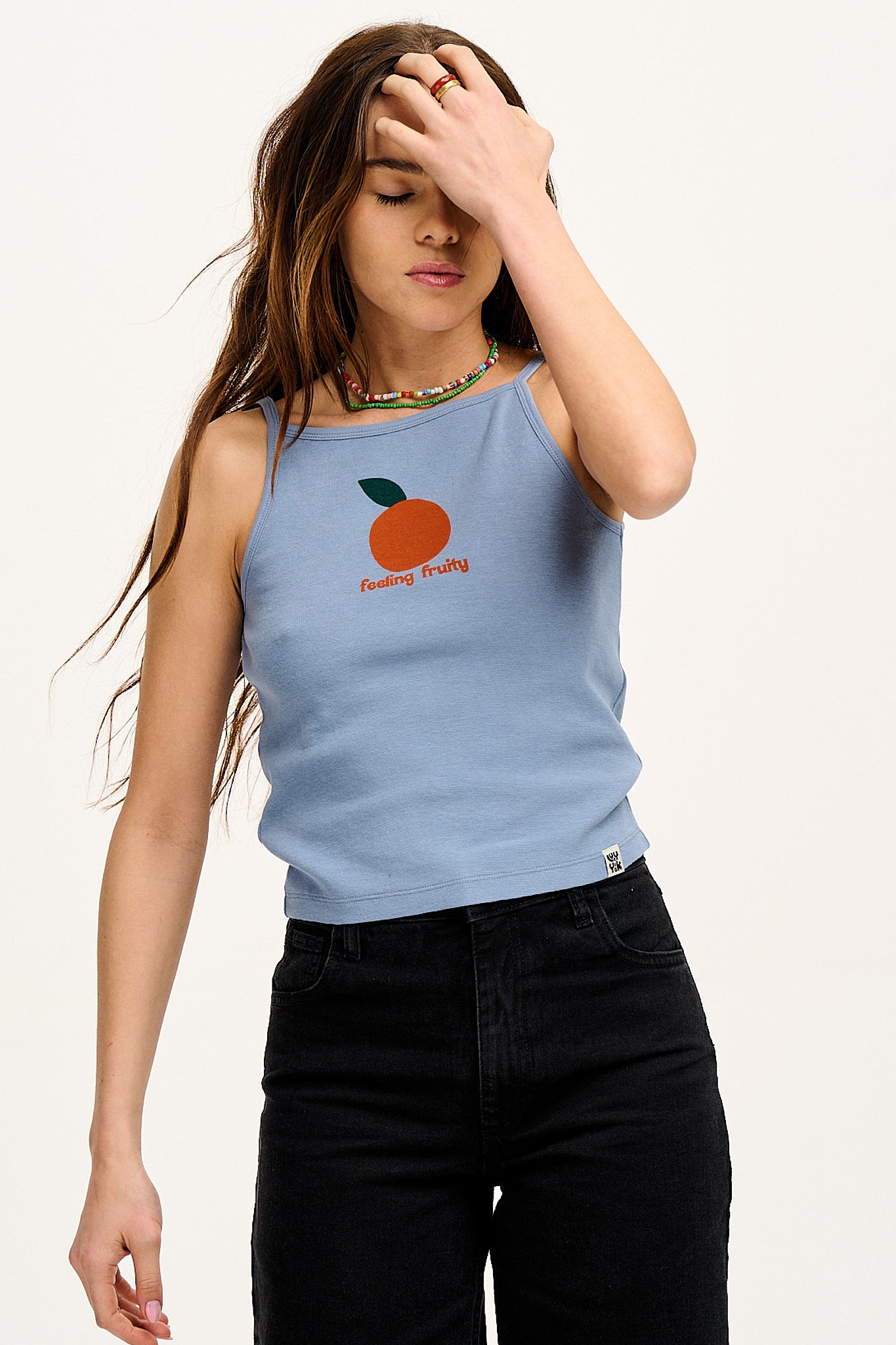 Lara Vest Top: ORGANIC COTTON - Feeling Fruity