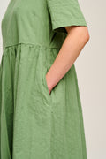 Mia Dress: ORGANIC COTTON - Garland Green