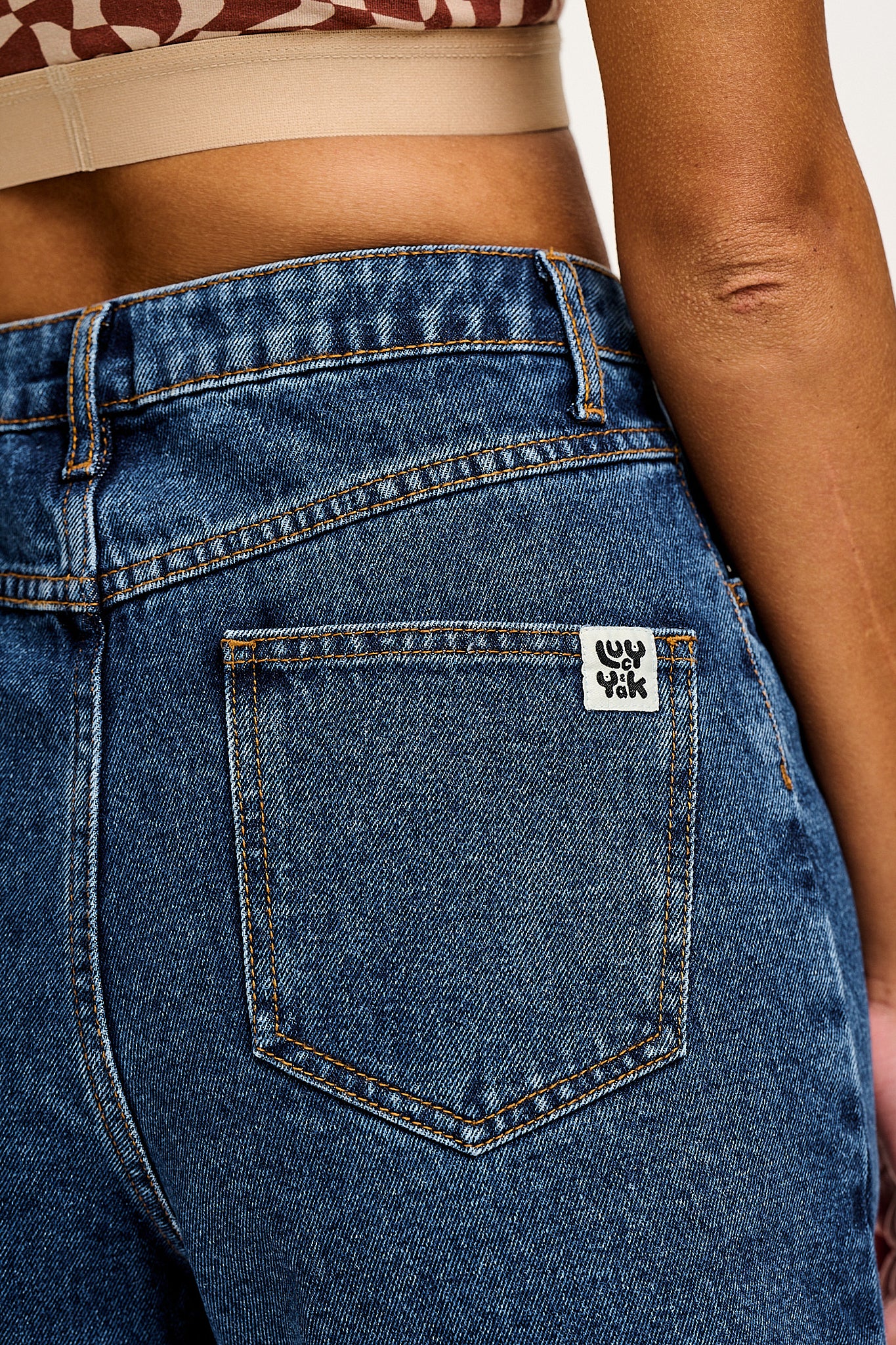 Parker Shorts: ORGANIC DENIM - Mid Wash Blue