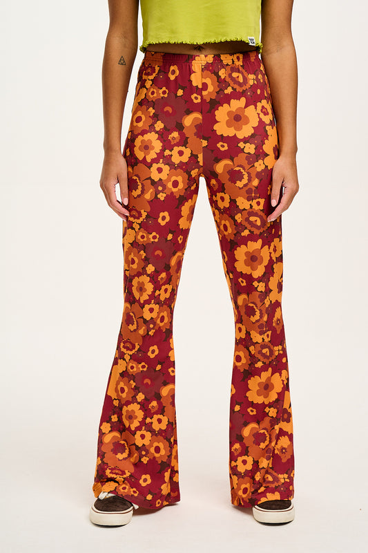Zelda Flare Trousers: RECYCLED POLYESTER - Joni
