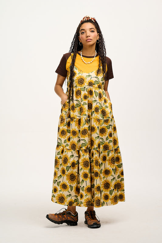 Mable Maxi Dress: TENCEL™ Lyocell - Sunflower