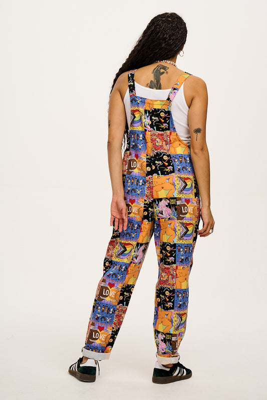 L.E. Original - Twill Dungarees in With Love Artist Print