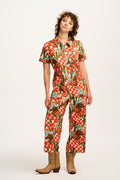 Ragan - Cotton Jumpsuit in Giddy Up Print