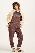 Reuben - Twill Dungarees in Chester Check Print