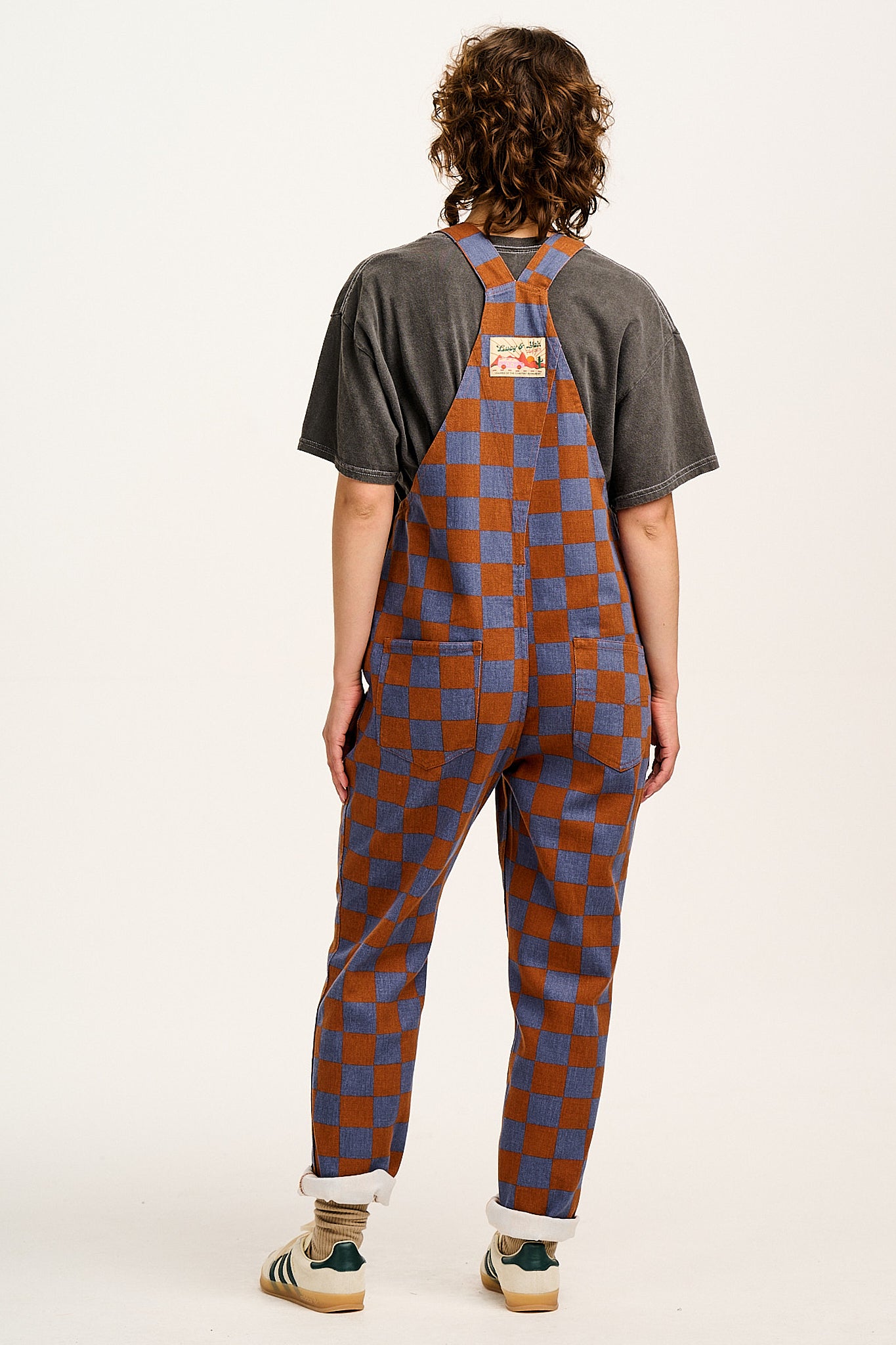 Reuben - Twill Dungarees in Chester Check Print