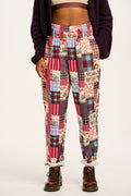 Alexa - Cotton Trousers in Donita Patchwork