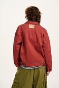 Callaway - Trucker Cotton Jacket in Red Saffron