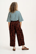 Chuck - Wide Leg Cotton Trousers in Layne Print