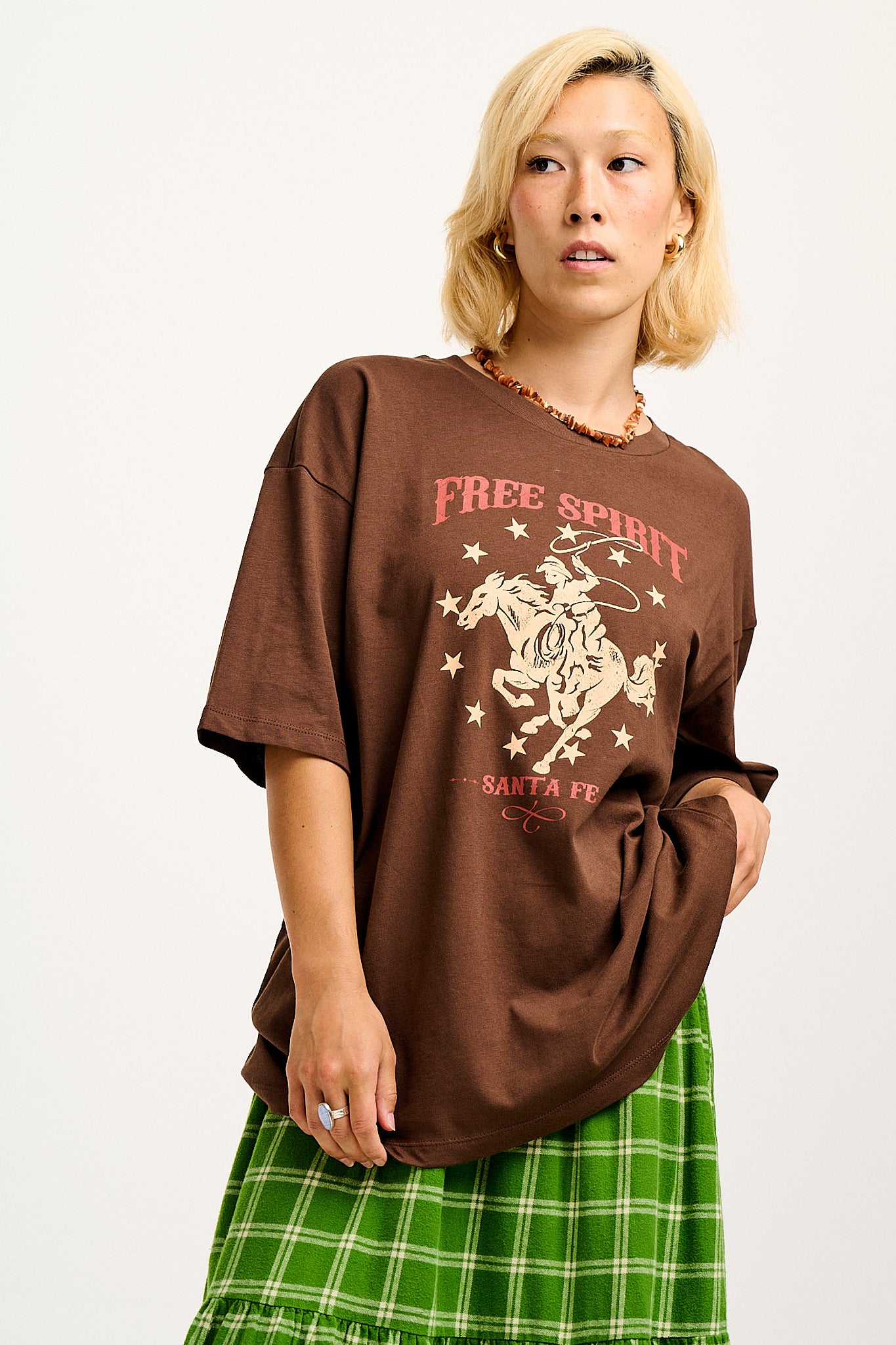 Benny - Oversized Cotton Tee in Free Spirit