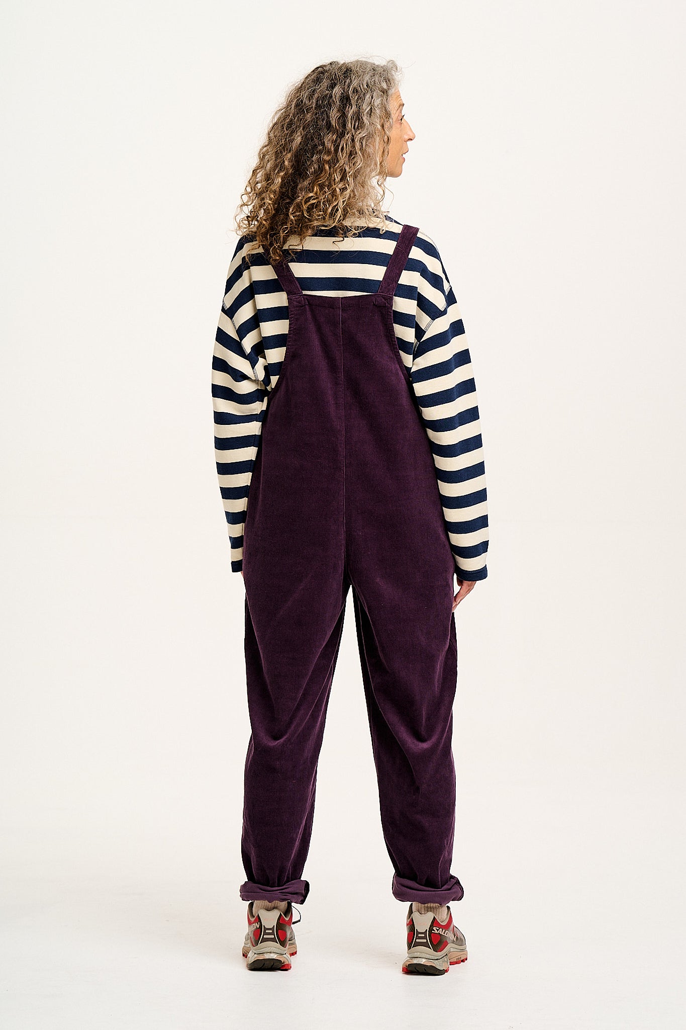 Original - Corduroy Dungarees in Plum Perfect