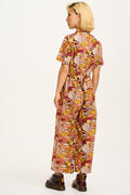 L.E. Ragan - Cotton Jumpsuit in Artist Print by Caroline Clark