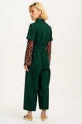 Ragan - Cotton Jumpsuit in Posy Green