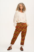 Addison - Tapered Twill Jeans in Rodeo Floral Print