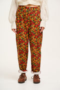 Addison - Tapered Twill Jeans in Rodeo Floral Print