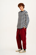 Billie - Corduroy Trousers in Maroon