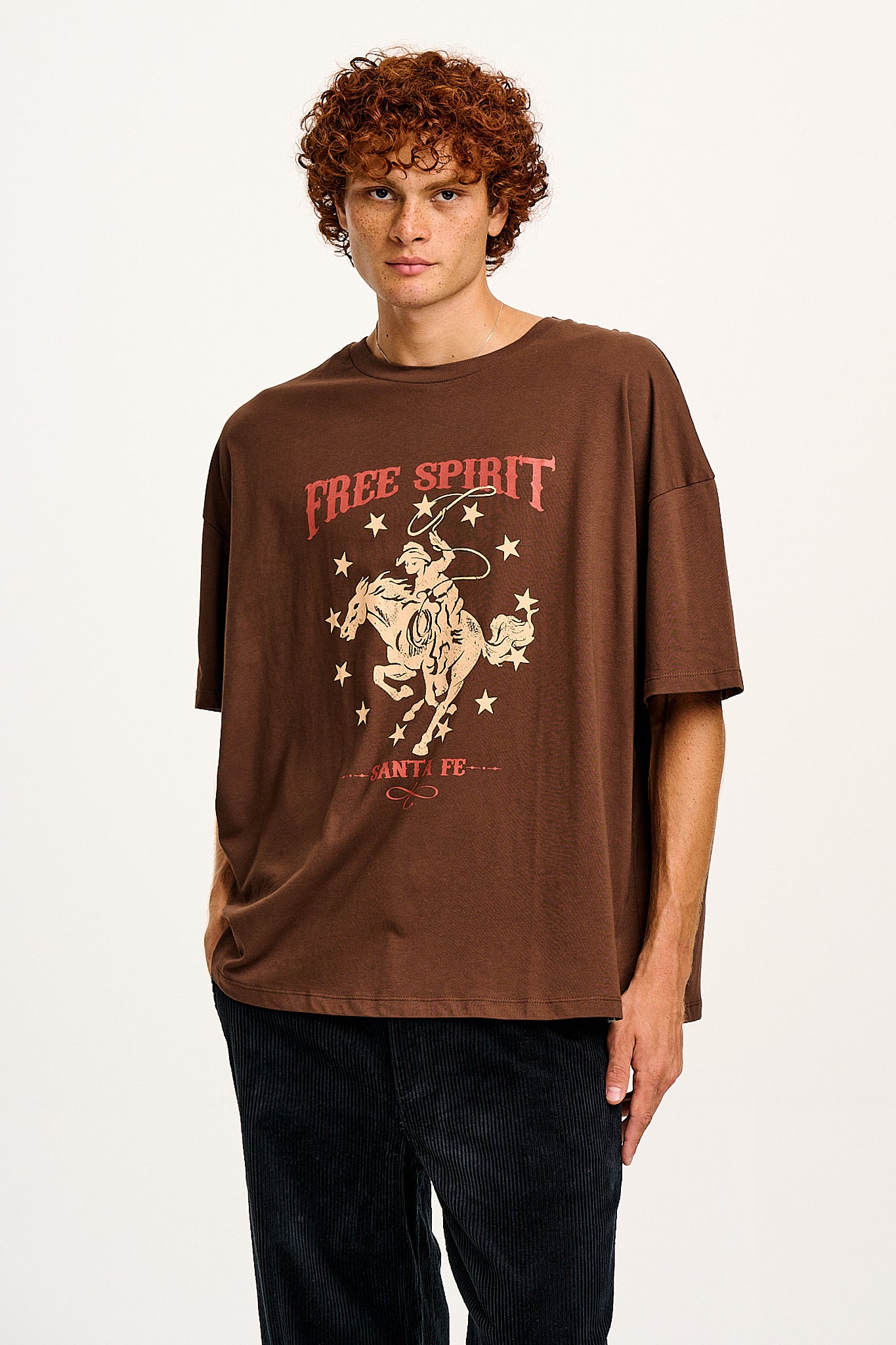 Benny - Oversized Cotton Tee in Free Spirit