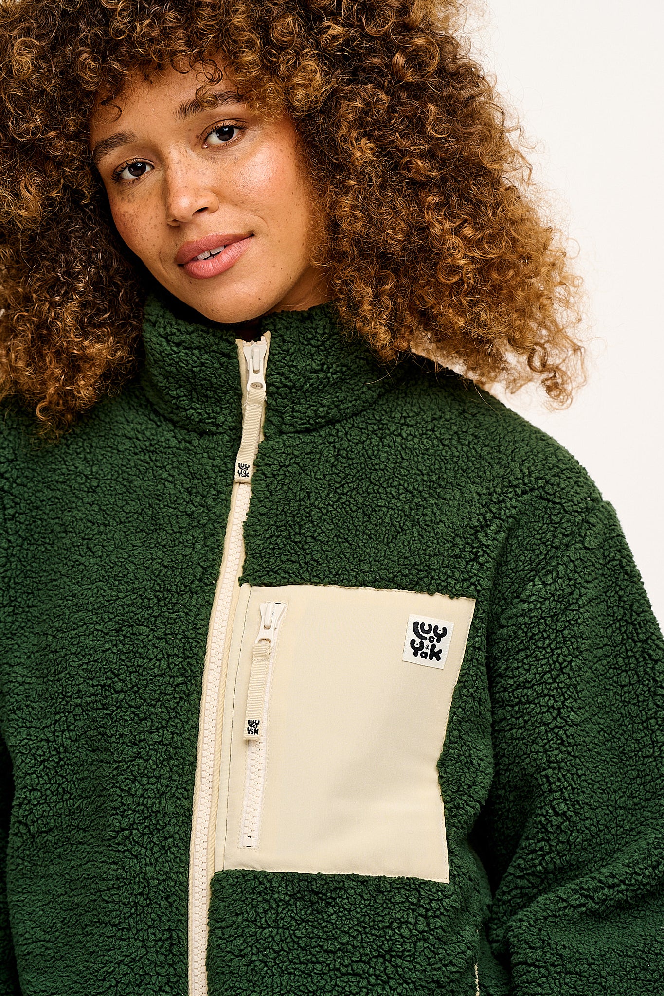 Harper - Fleece Jacket Pine Green