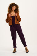 Original - Corduroy Dungarees in Plum Perfect