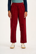 Billie - Corduroy Trousers in Maroon