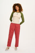 Billie - Corduroy Trousers in Rose Pink