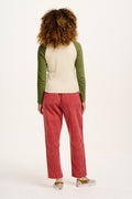 Billie - Corduroy Trousers in Rose Pink