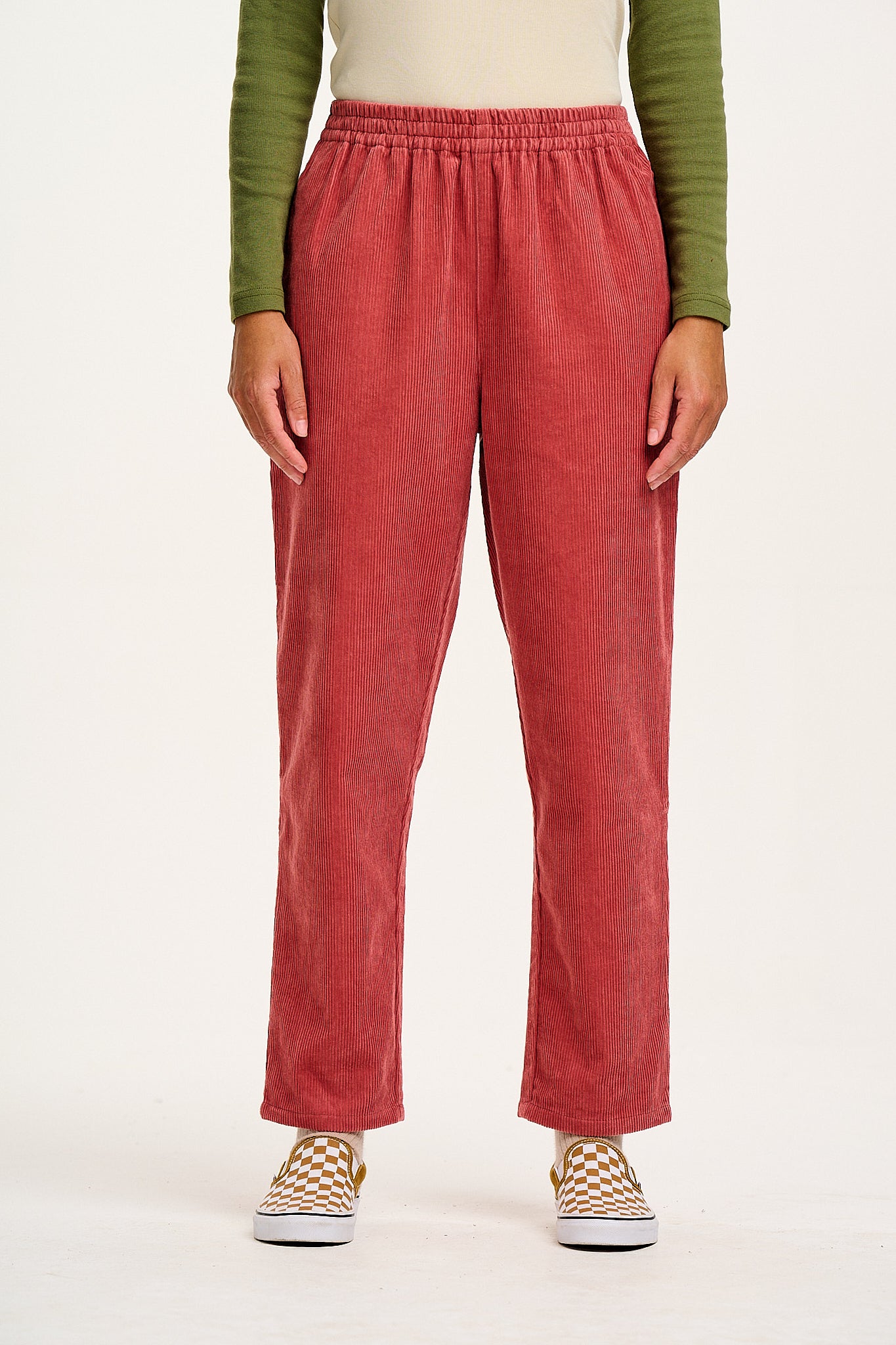 Billie - Corduroy Trousers in Rose Pink