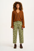 Drew - Straight Leg Twill Jeans in Papilio Print