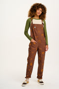 Original - Cotton Dungarees with Pumpkin Patch Embroidery