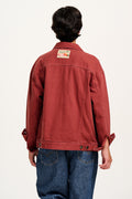 Callaway - Trucker Cotton Jacket in Red Saffron