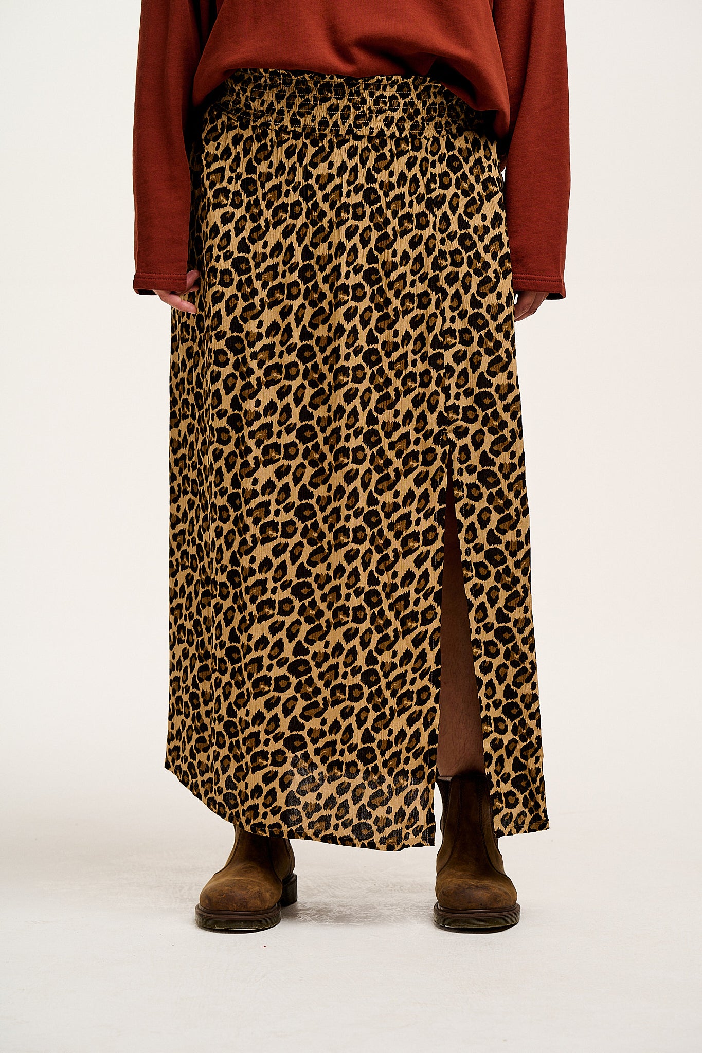 Poppy - LENZING™ ECOVERO™  Skirt in Leopard Print