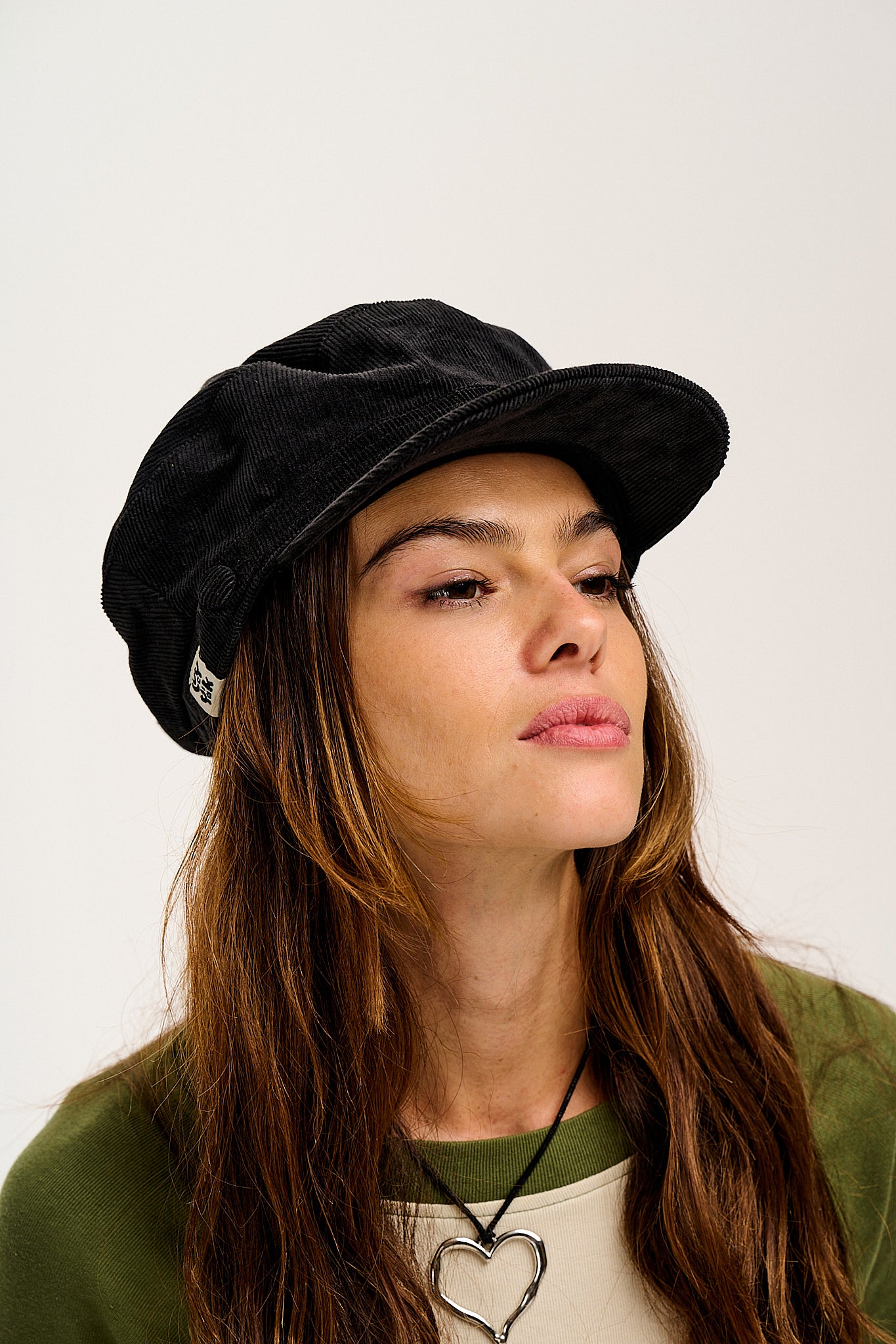 Simone - Baker Boy Corduroy Hat in Black – Lucy & Yak