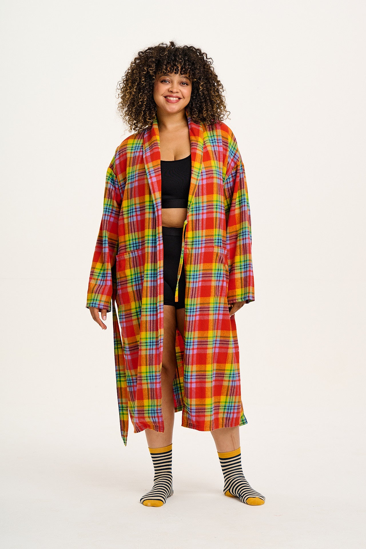 Braydon - Brushed Cotton Robe in Ncuti Tartan Print