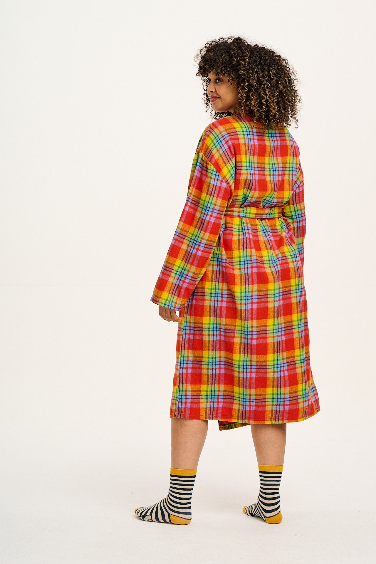 Braydon - Brushed Cotton Robe in Ncuti Tartan Print