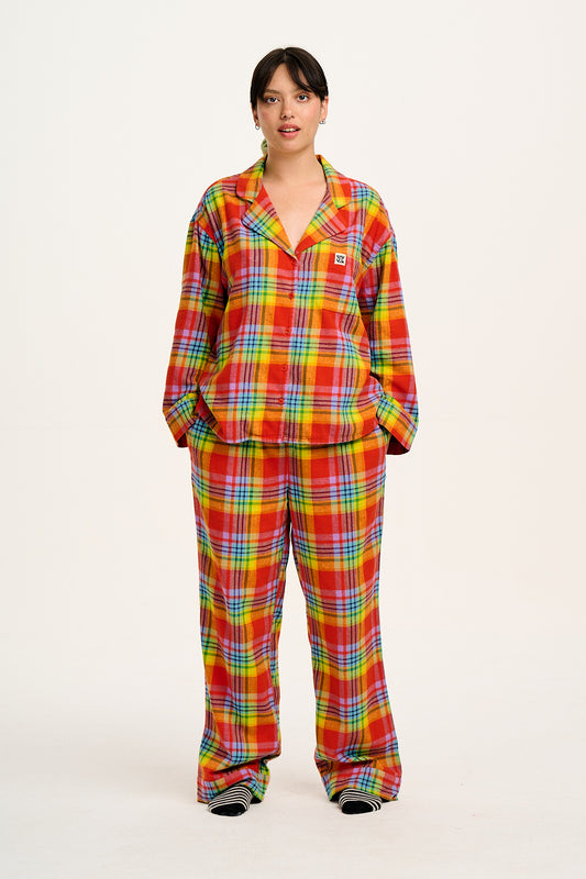 Dreamer - Soft Cotton Pyjama Set in Ncuti Tartan Print