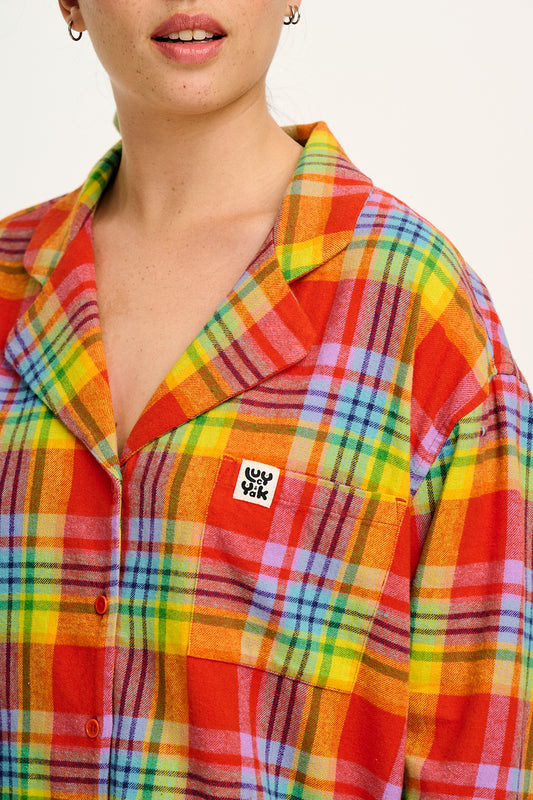 Dreamer - Soft Cotton Pyjama Set in Ncuti Tartan Print