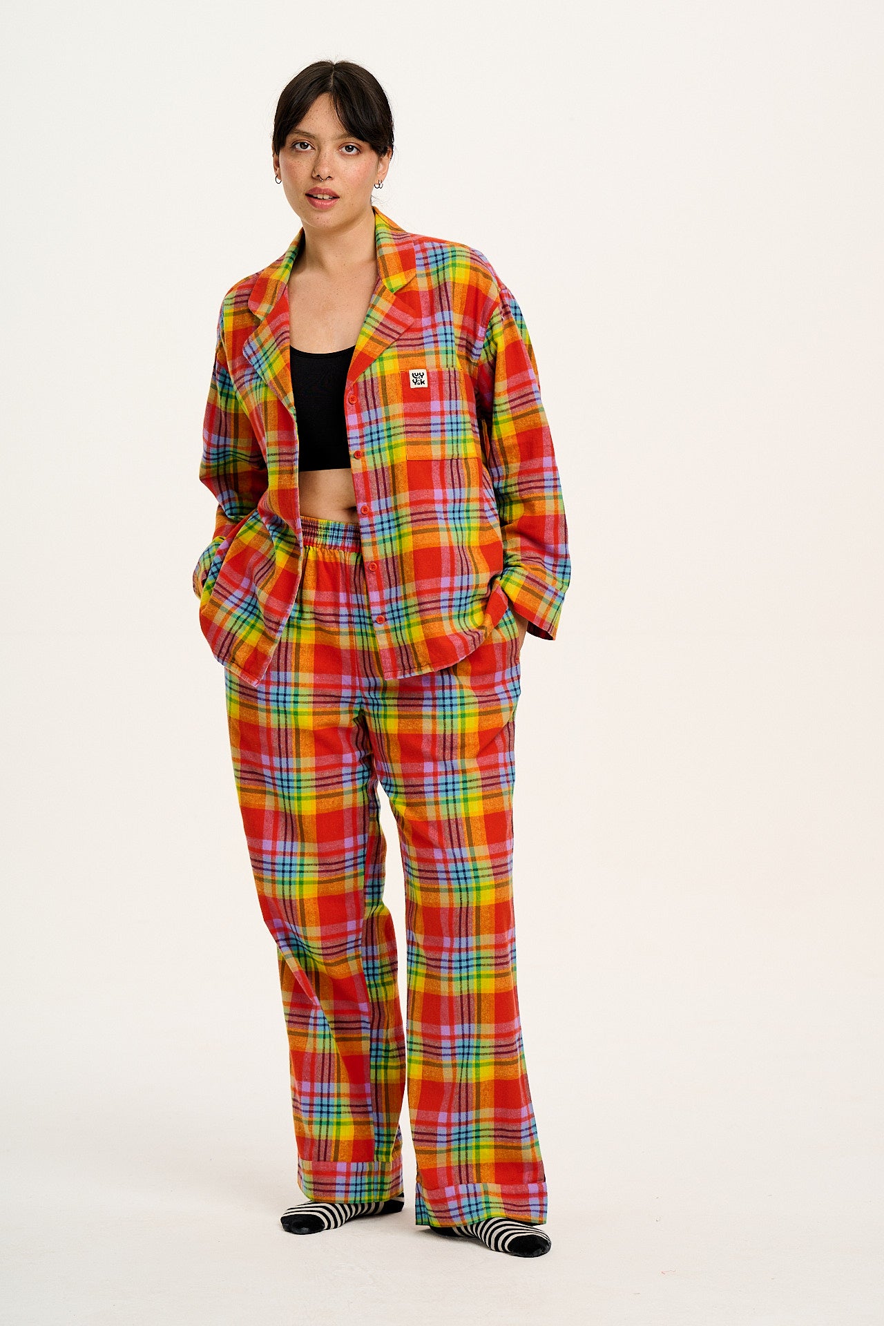 Dreamer - Soft Brushed Cotton Pyjama Set in Ncuti Tartan Print