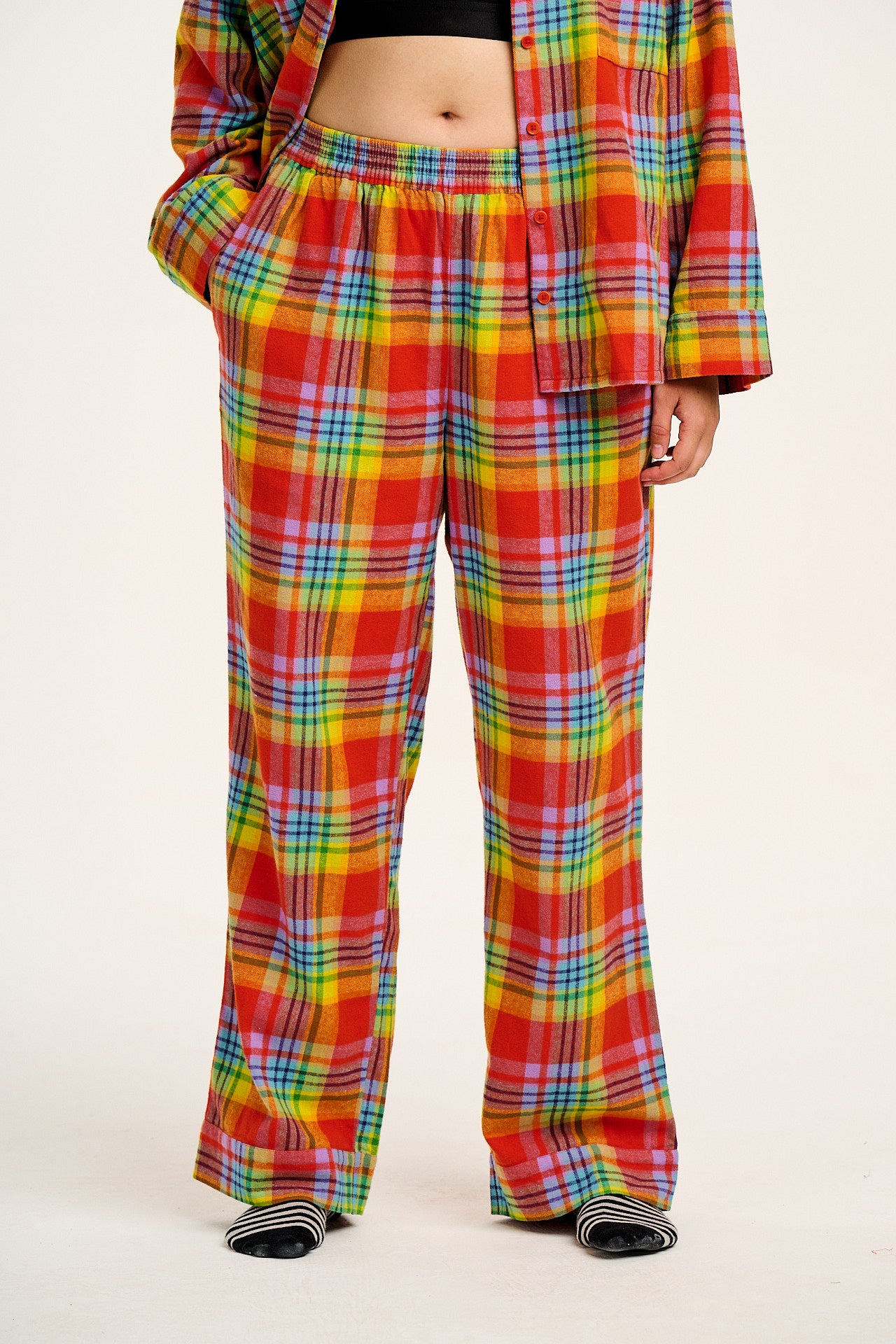 Dreamer - Soft Cotton Pyjama Set in Ncuti Tartan Print