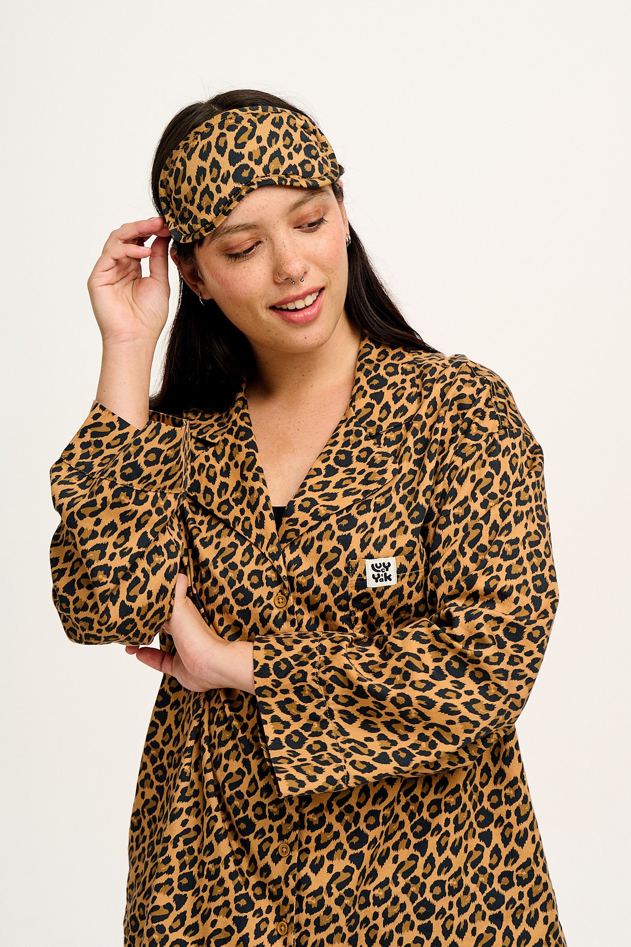 Eye Mask in Leopard Print