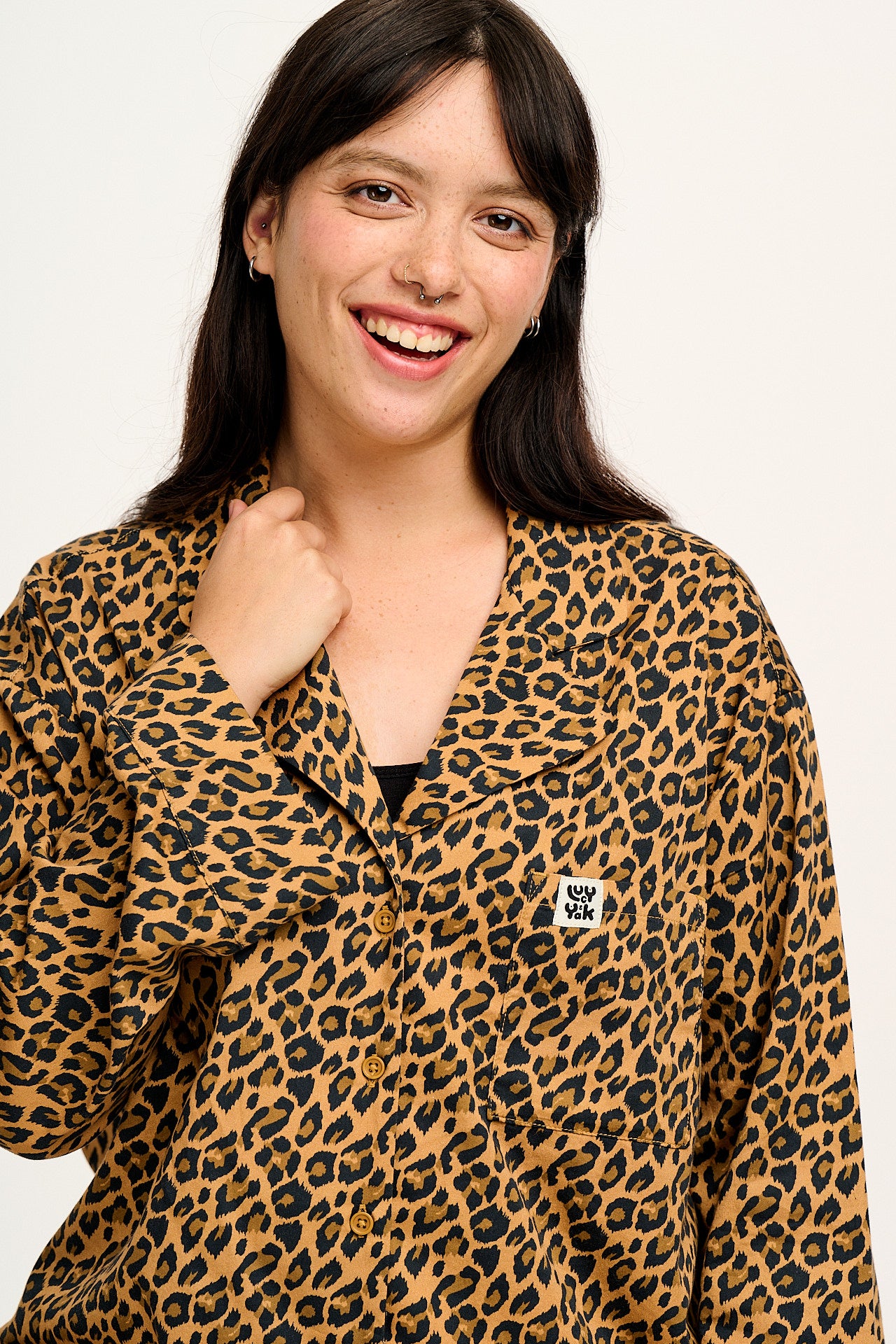 Dreamer - Soft Cotton Pyjama Set in Leopard Print