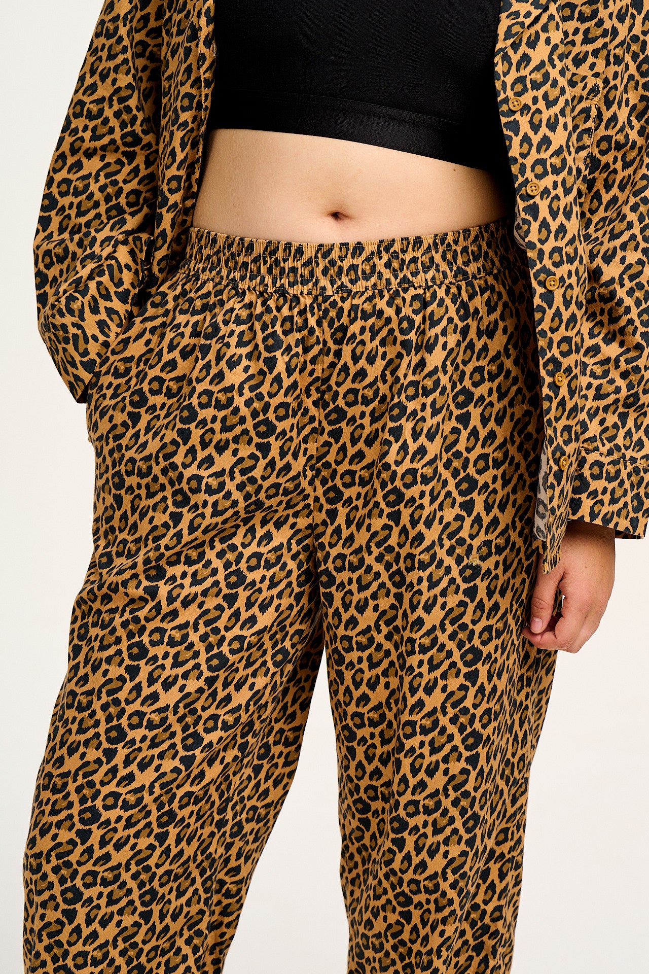 Dreamer - Soft Cotton Pyjama Set in Leopard Print