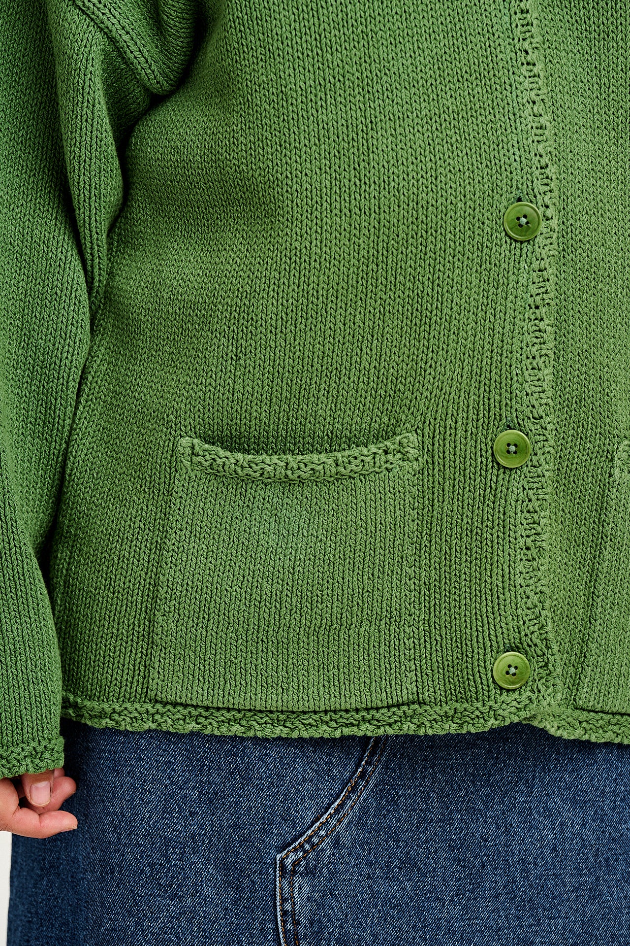 Frederika - Cardigan in Highland Green