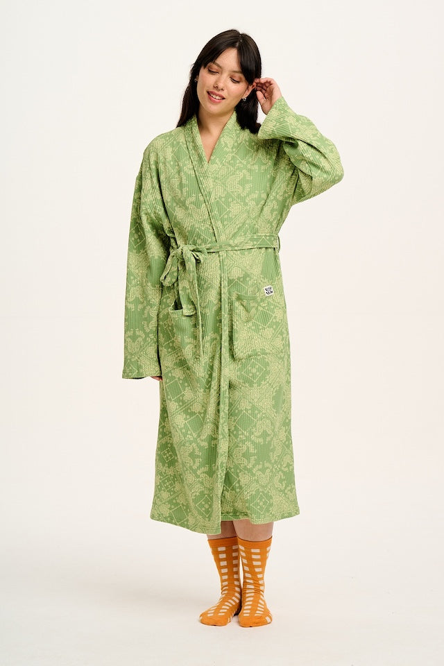 Braydon Robe - Green Eldorado Print