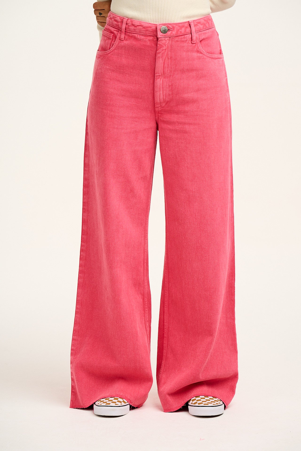 Carter - High Waisted Jeans in Pink Wash