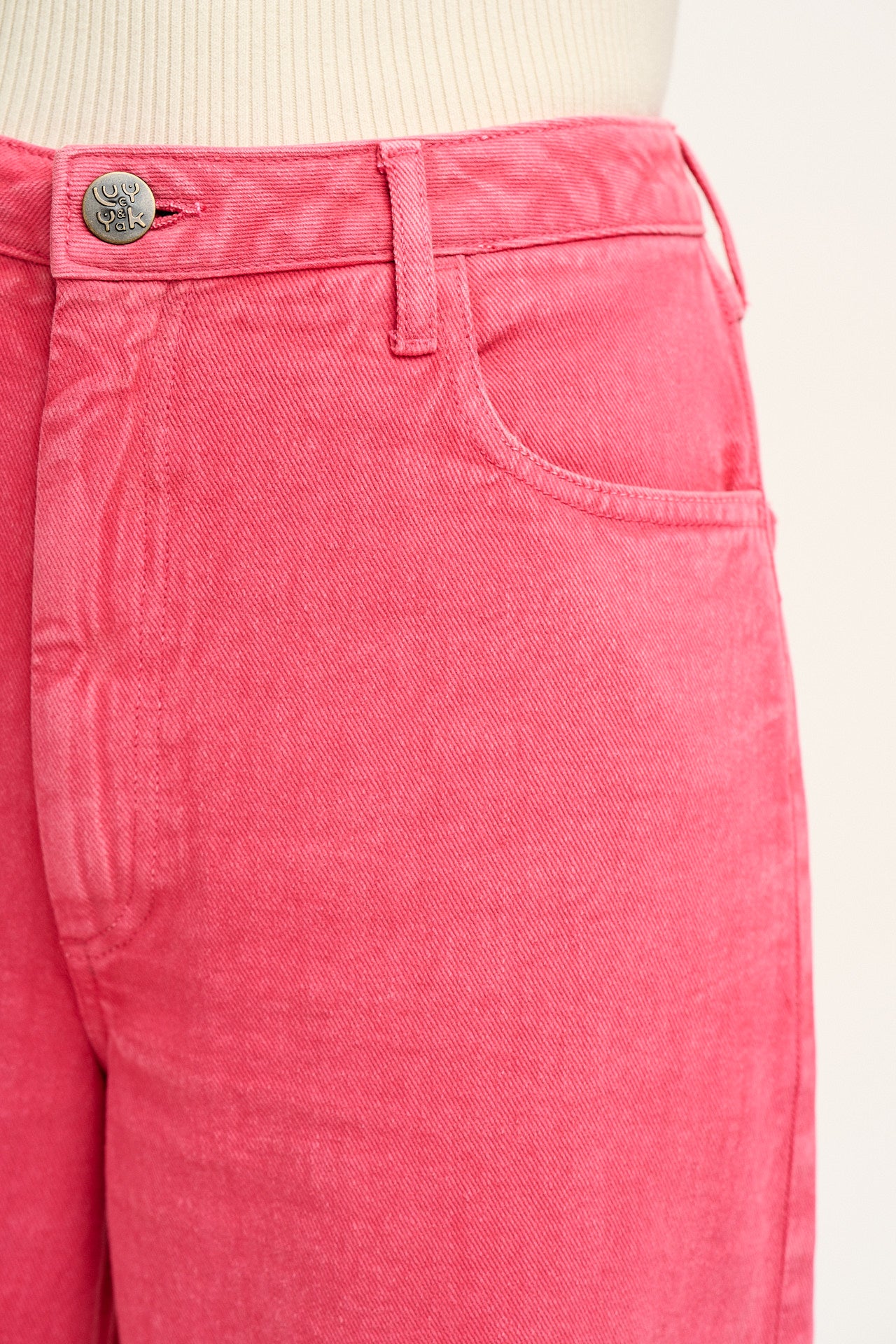 Carter - High Waisted Jeans in Pink Wash