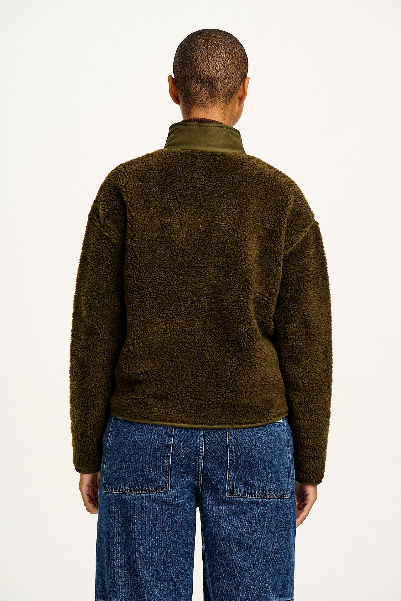 Mason - Fleece in Khaki Green