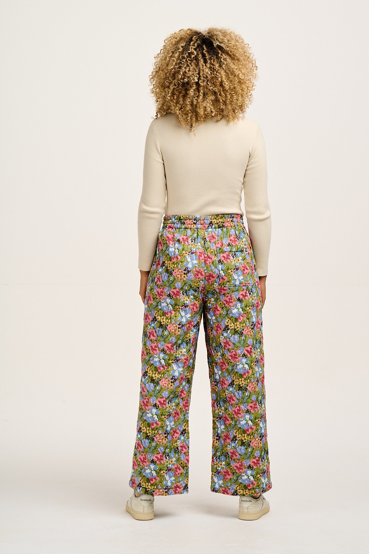 Chester - Quilted Cotton Trousers in Elsinore Floral Print