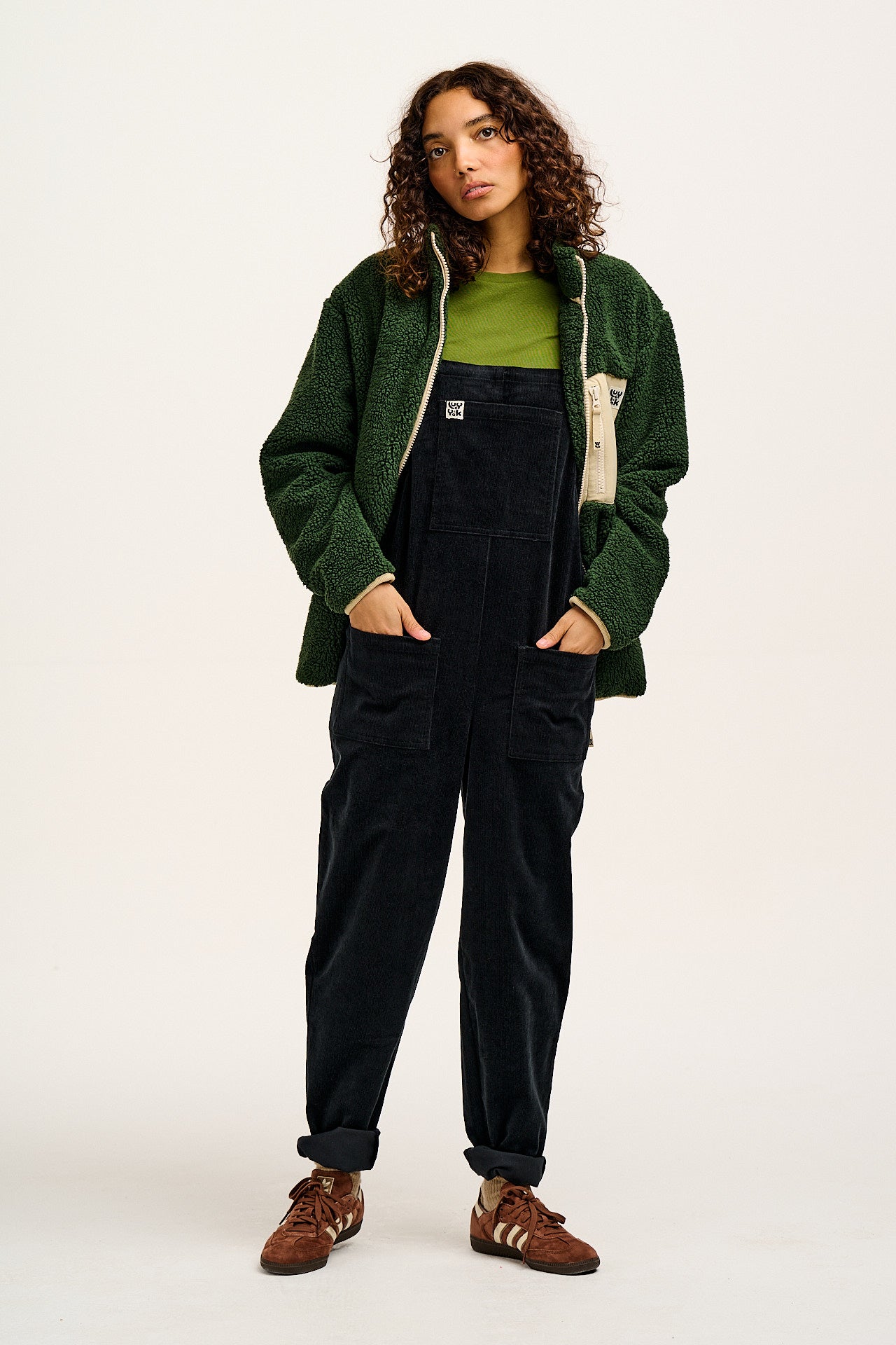 Original - Corduroy Dungarees in Black